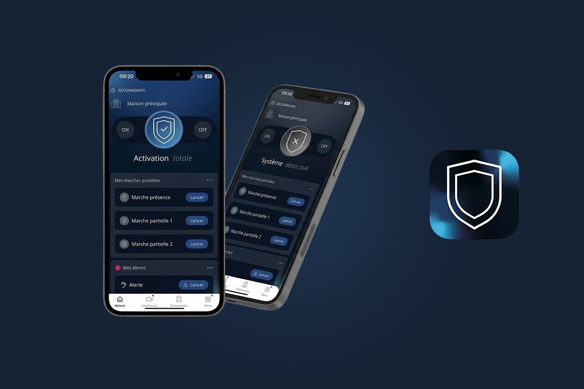 Aperçu de l'application Daitem Secure